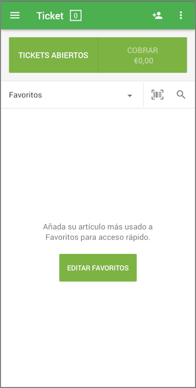 Tocca il pulsante 'Modifica preferiti' per accedere alla modalità di modifica.