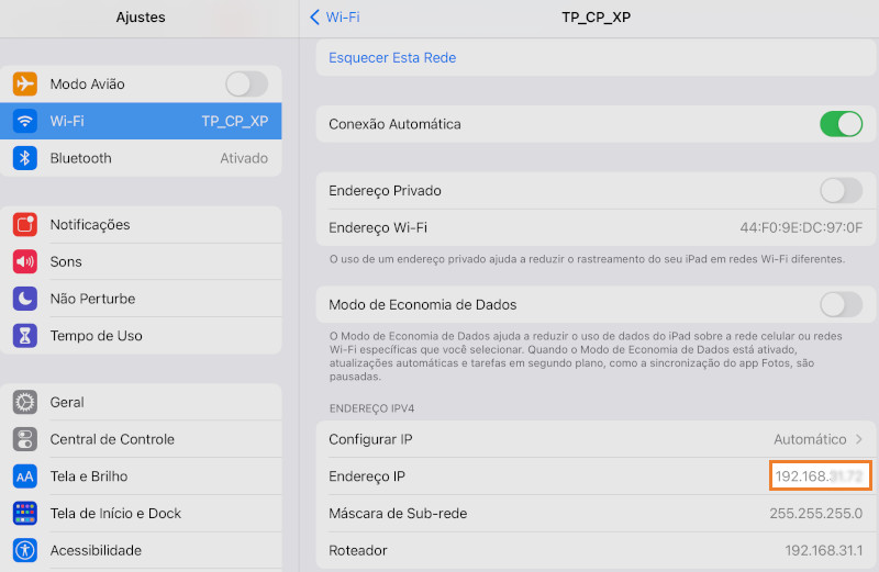 Endereço IP do seu roteador