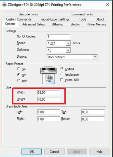 ラベルプリンターの調整方法