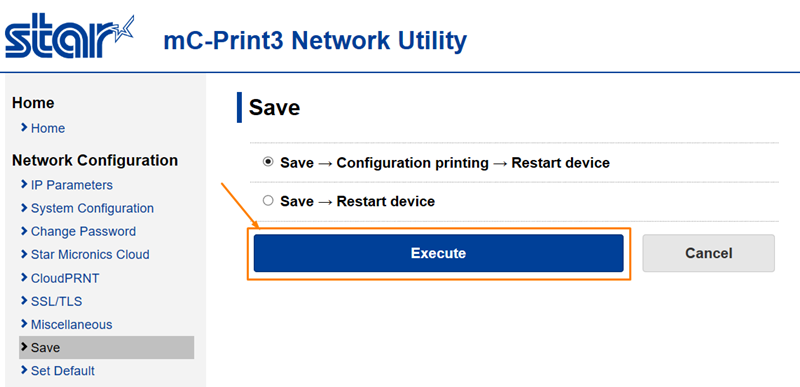 左側の「Save」をクリックしてください