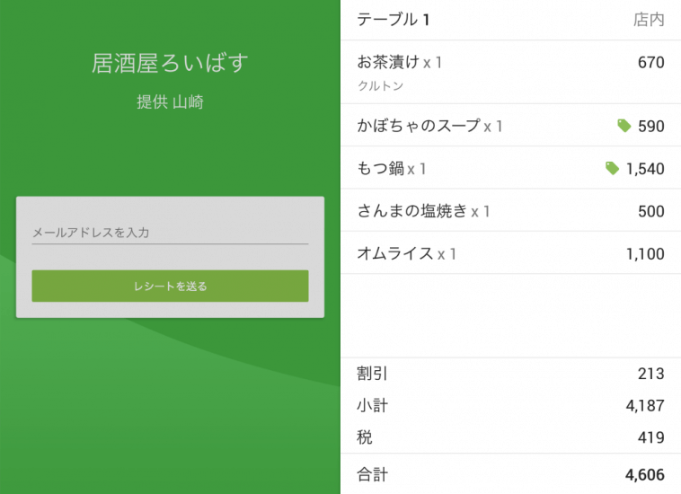 入力するための欄が表示されます。  ディスプレイ