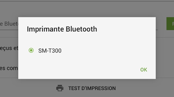 Dans le suivant fenêtre pop-up, vous verrez le résultat de la recherche avec le modèle d’imprimante.
