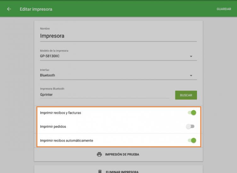 la configuración adecuada para el uso de su impresora