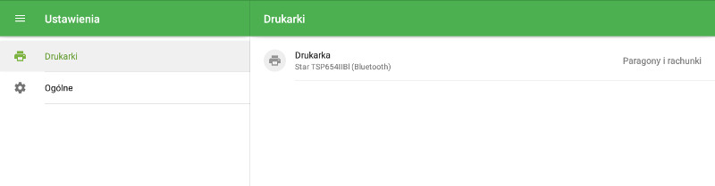 drukarka na liście