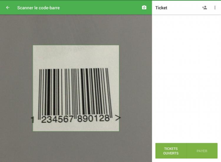 Dirigez la caméra vers le code-barres de votre article.