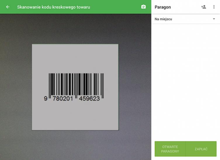Skieruj aparat na kod kreskowy swojego artykułu