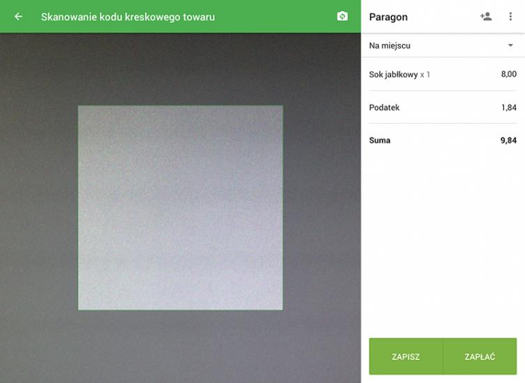artykuł na paragonie.