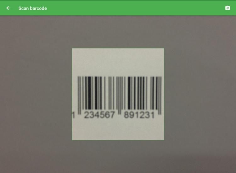 The screen with the camera