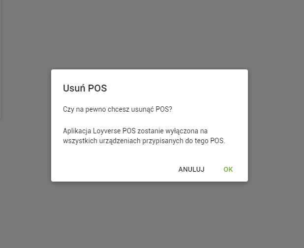 W oknie wyskakującym potwierdź swój zamiar, klikając przycisk „OK”