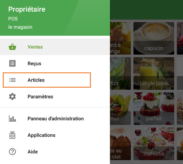 la section ‘Articles’