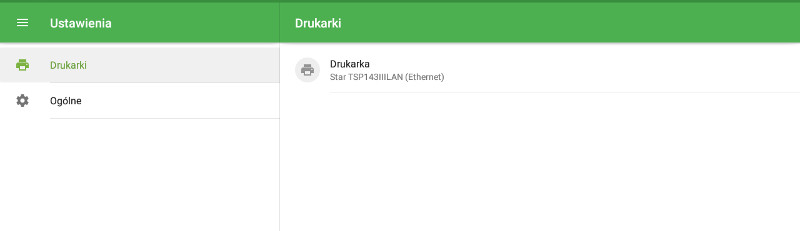 drukarkę na liście