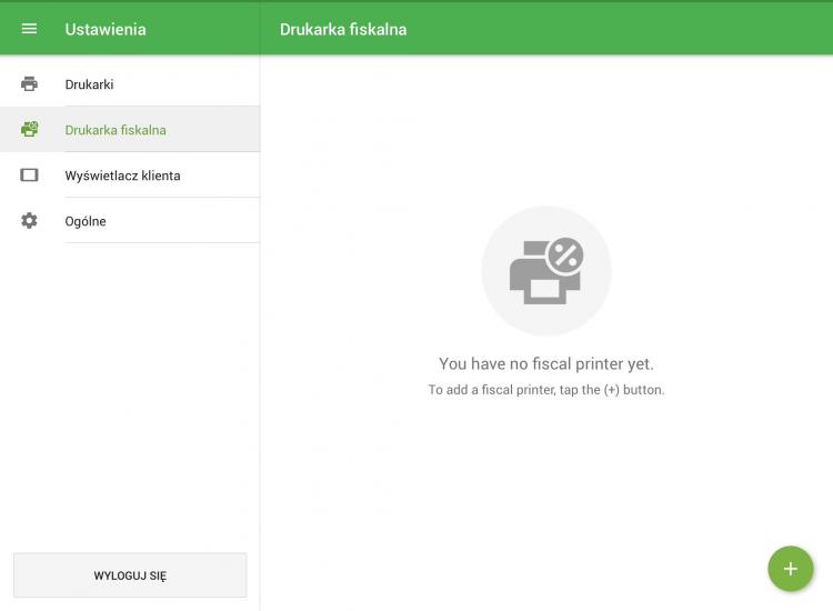 Ustawienia > Drukarki fiskalne, fiskal,fiskalna,Fiskalne