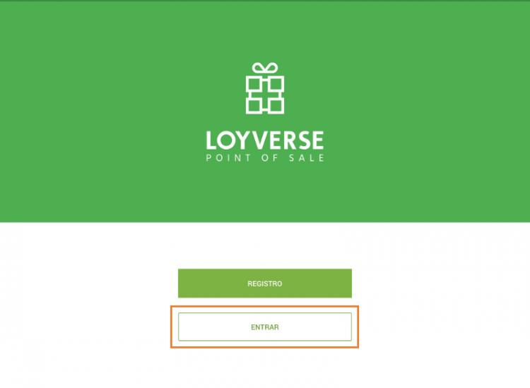 Vá para o botão "Login" para entrar no aplicativo