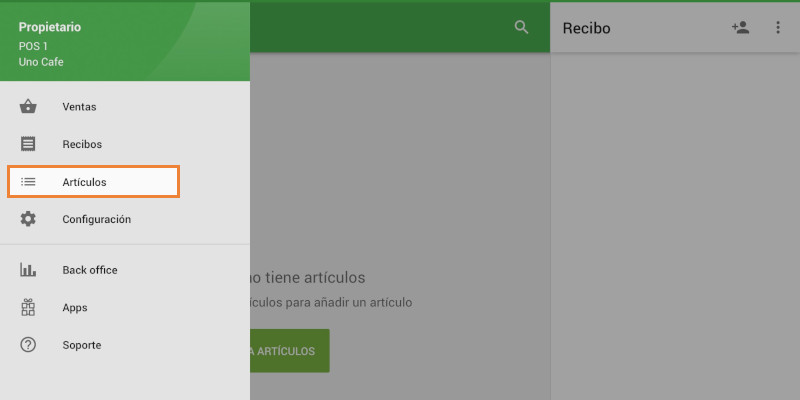 nuevamente en artículos.