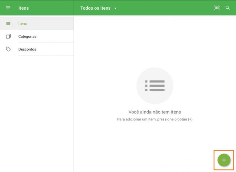 toque no botão de ⊕ (Adicionar) no canto inferior direito