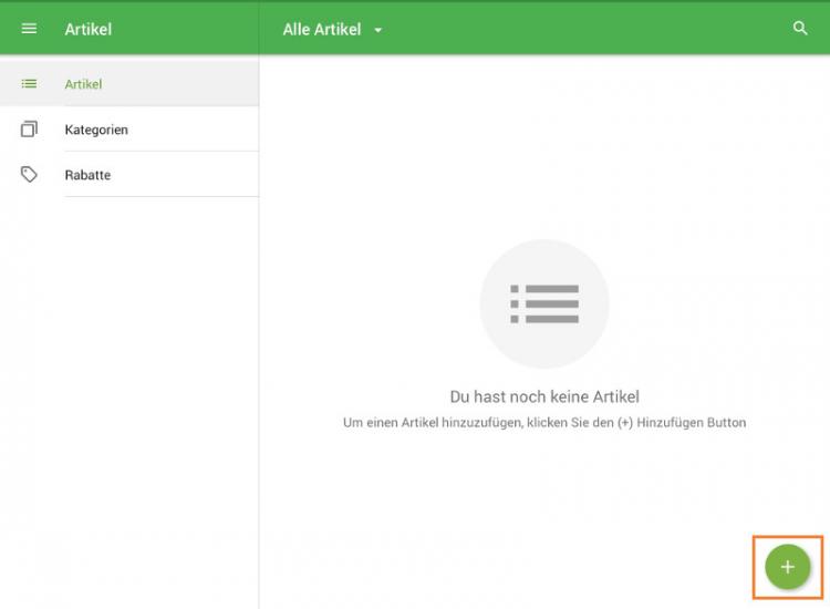 Tippen Sie dann auf die Schaltfläche ⊕ (hinzufügen) in der rechten unteren Ecke.