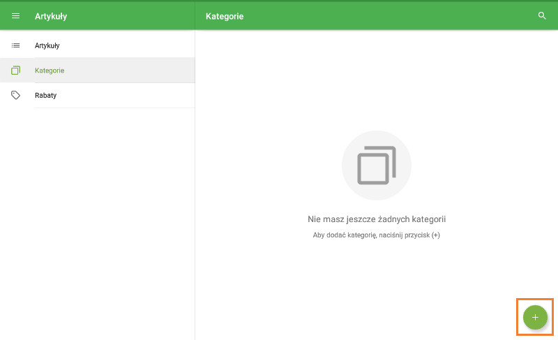 przycisk „Kategorie”