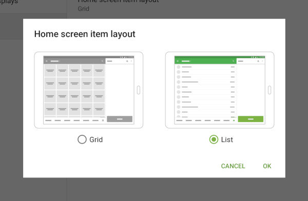 Choose the list option and save changes.