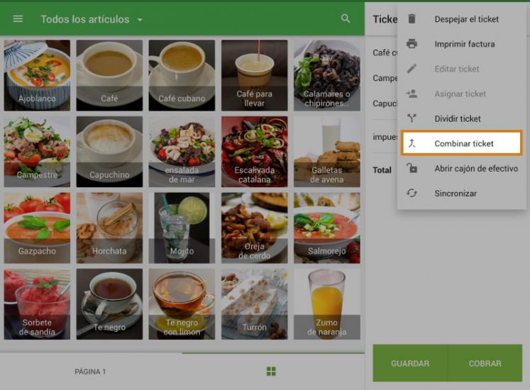 combinar ticket