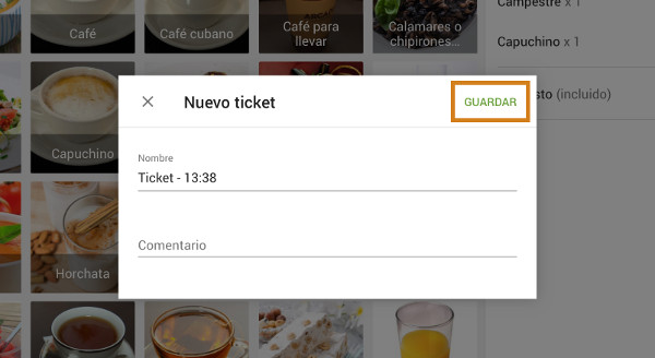 Nuevo ticket
