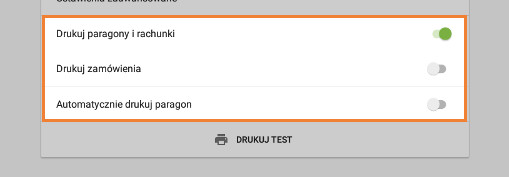 ustawienia drukarki