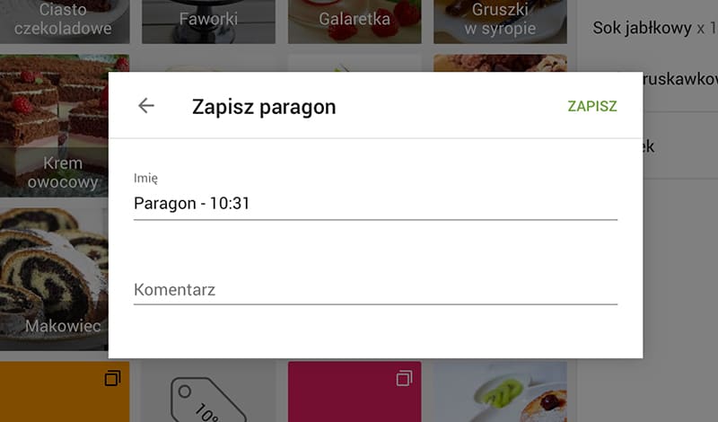 Spersonalizowany paragon