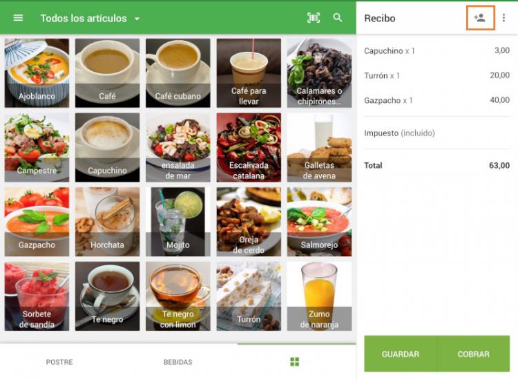 el icono ‘Añadir cliente‘