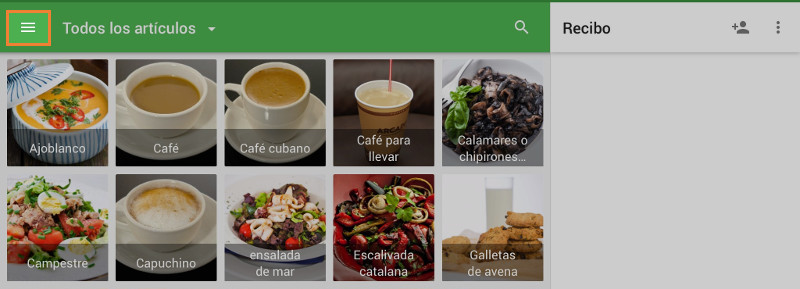 donde todos los recibos son guardados