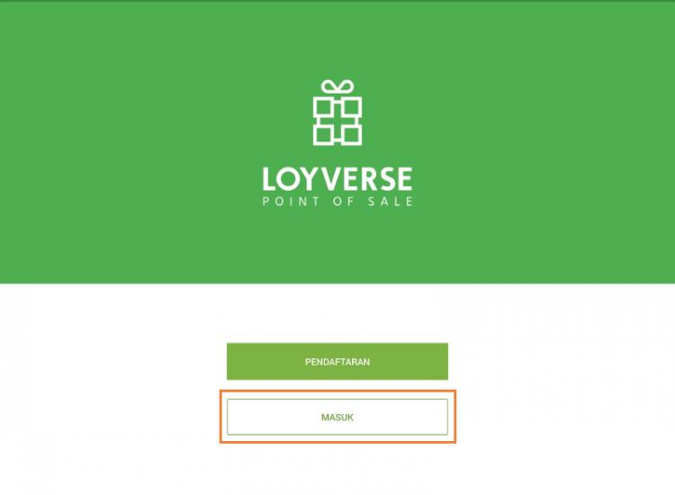 Ketuk tombol ‘Login’ untuk masuk ke aplikasi