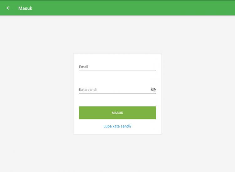 Masukkan alamat e-mail yang Anda masukkan saat pendaftaran