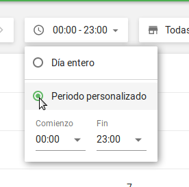 Periodo personalizado