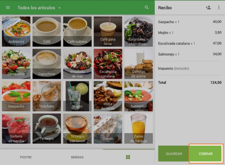 la finalización de la venta