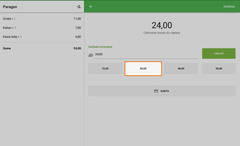 proponowaną kwotę
