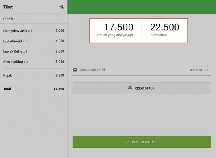 "Transaksi tersebut berhasil ..."