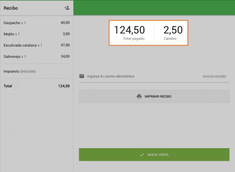 Transacción exitosa