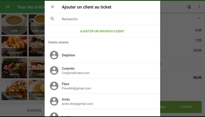 Ajouter un client au client