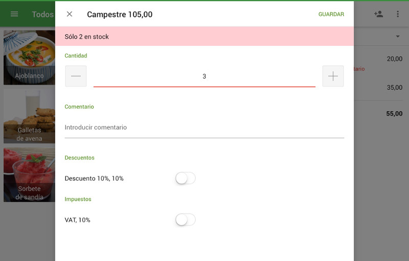 Alertas de Stock Negativo