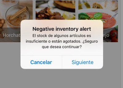 Alertas de Stock Negativo