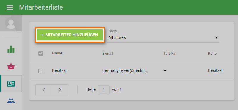MITARBEITER HINZUFÜGEN