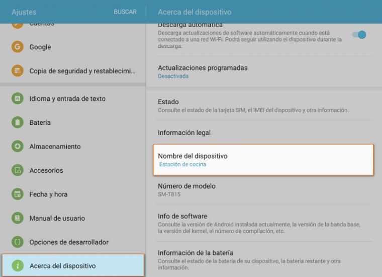 Acerca del dispositivo