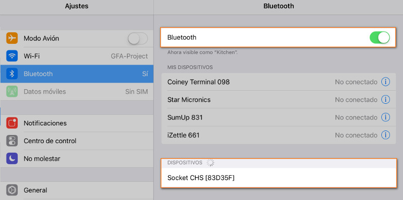 dispositivos bluetooth comenzará