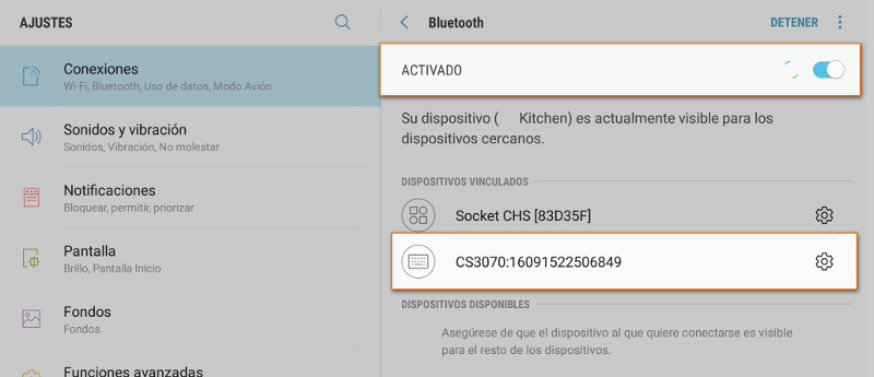 El lector aparecerá en la pantalla
