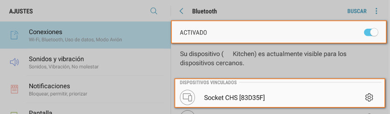 usted verá su escáner aparecer en la lista