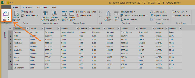 '닫기 & 올리기'를 클릭 합니다.