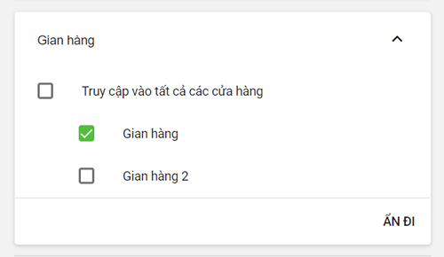 Chỉ định nhân viên của bạn đến một cửa hàng cụ thể