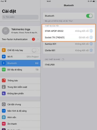 Khai thác trên máy quét ổ cắm của bạn trong danh sách các thiết bị