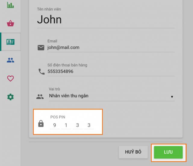 Sau khi tạo số bốn chữ số PIN của bạn, nhấp vào 'Lưu'.