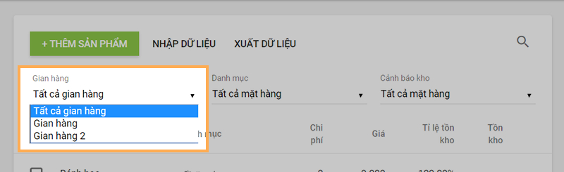 chọn lưu trữ
