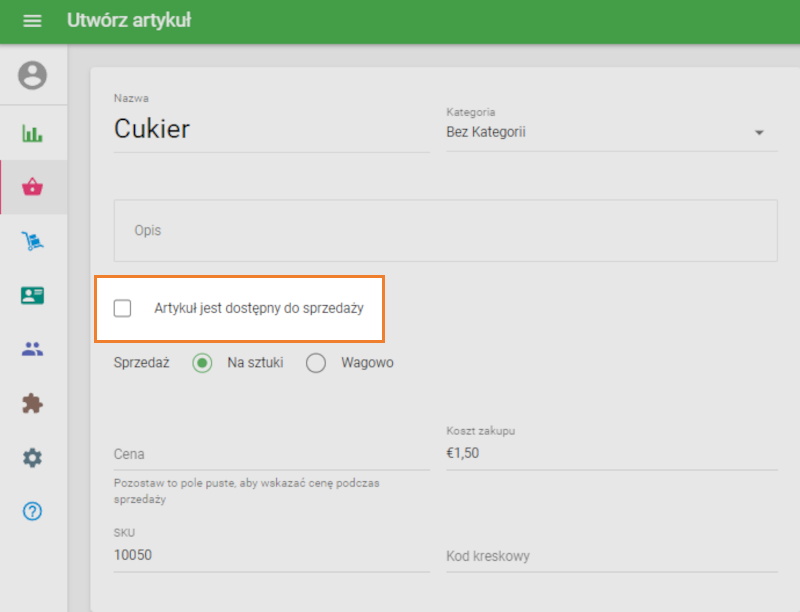 Artykuł jest dostępny do sprzedaży