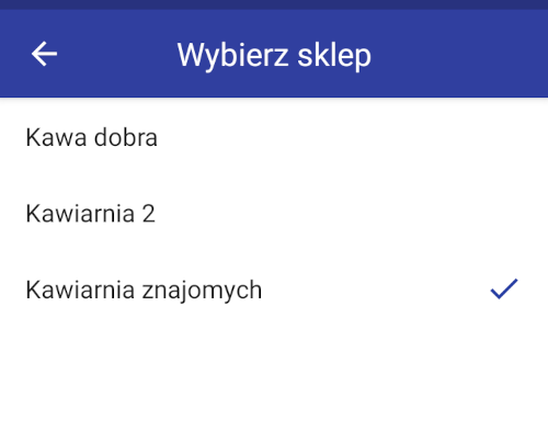 list wszystkich sklepów